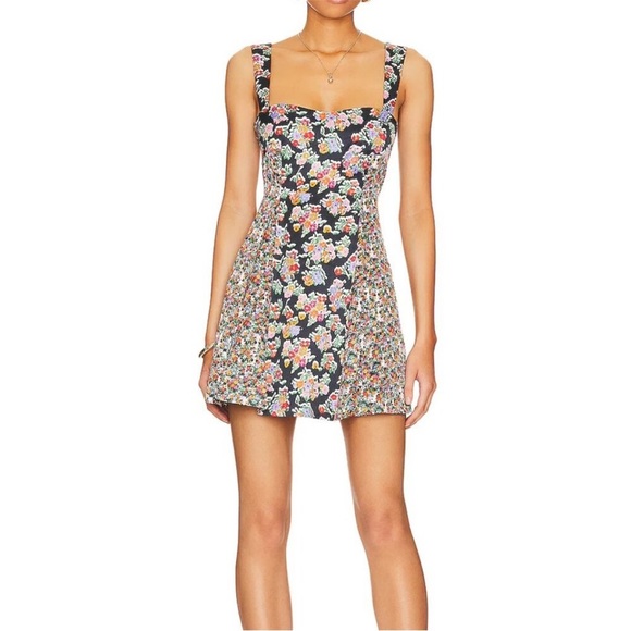 For Love And Lemons Dresses & Skirts - NWT For Love and Lemons Brookes Mini Dress Floral Print Size S